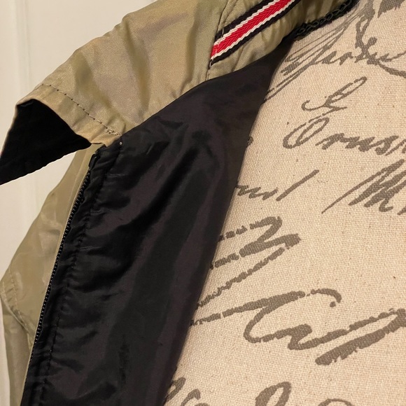 Mens reversible wind breaker jacket black and tan Medium - Picture 6 of 6